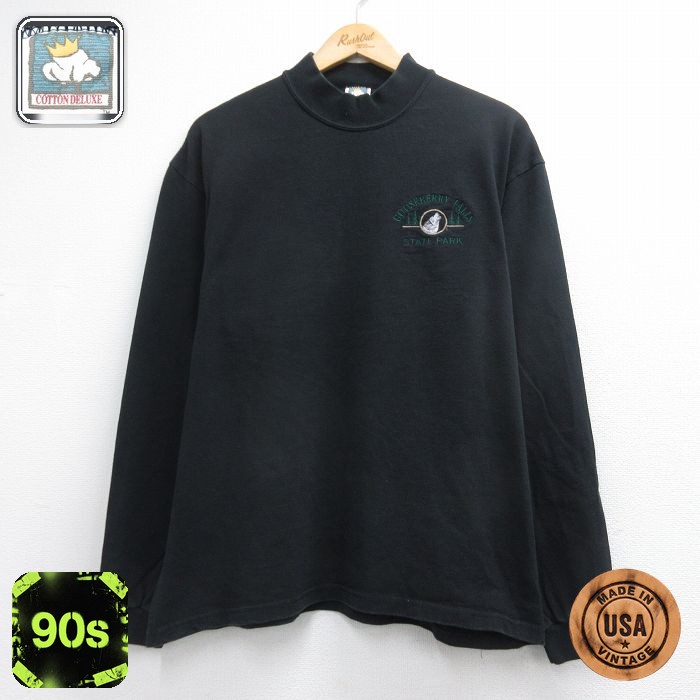 90s 長袖Tシャツ グースベリー ブラック メンズXL相当 | 古着
