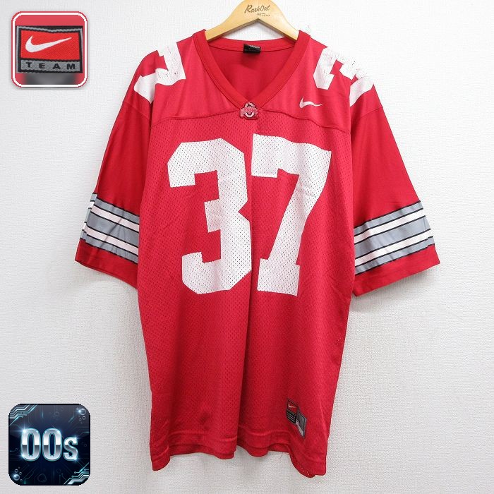ナイキ 00s 半袖Tシャツ ユニフォーム レッド メンズXL相当 | 古着