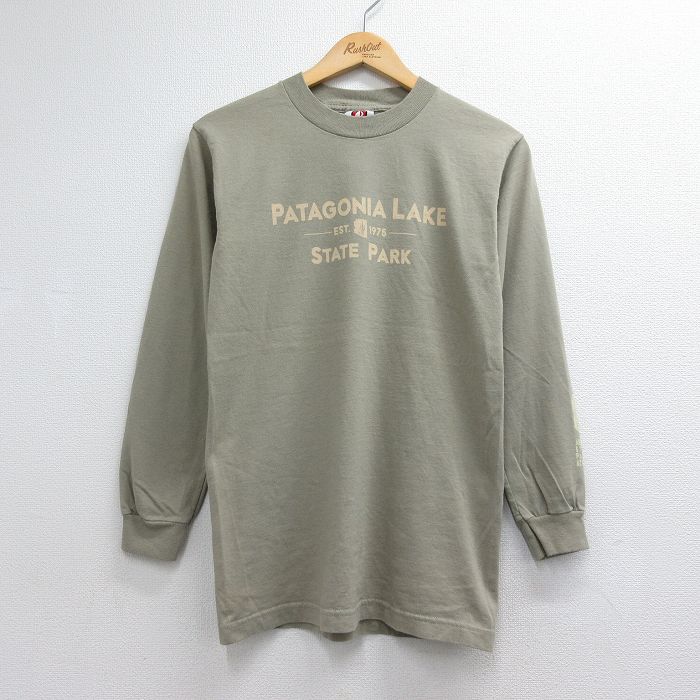 パタゴニア 00s 長袖Tシャツ パタゴニアレイク カーキ メンズS相当 | 古着