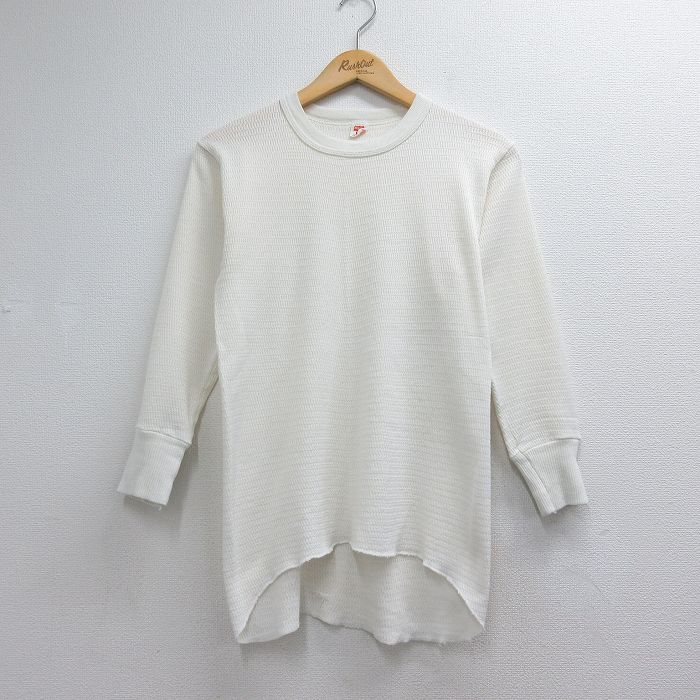 ヘインズ 80s 長袖Tシャツ サーマル ホワイト メンズM相当 | 古着