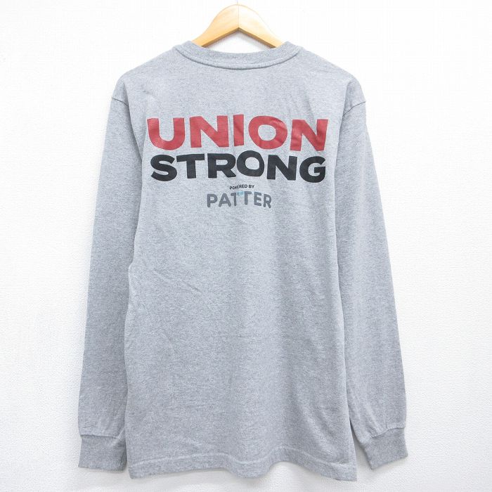 カーハート 長袖Tシャツ ワンポイントロゴ グレー メンズL相当 | 古着