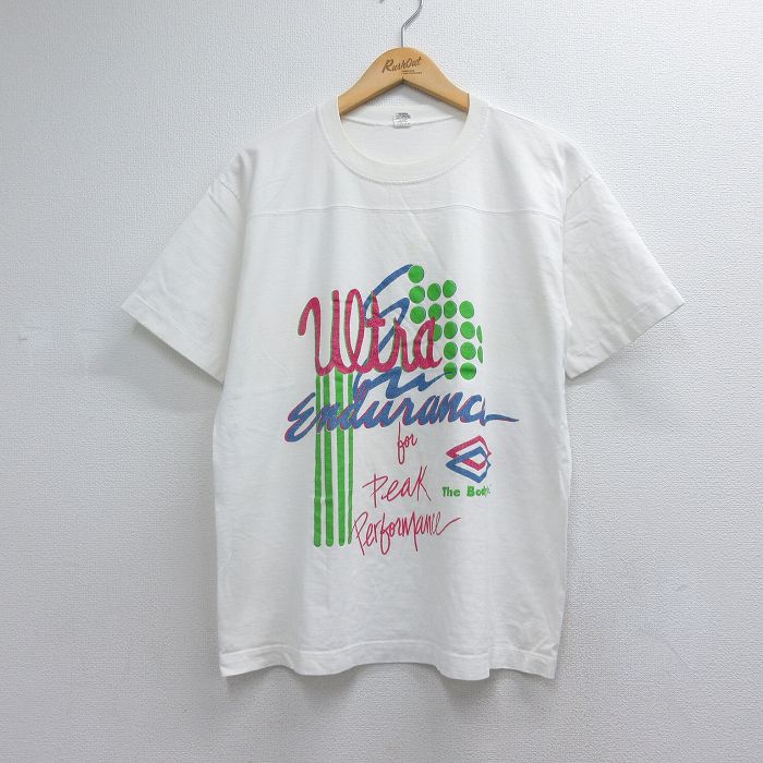 90s 半袖フットボールTシャツ Ultra Endurance ホワイト メンズL相当 | 古着