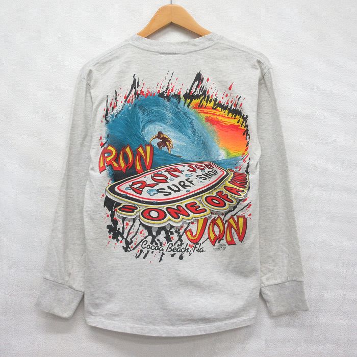 90s 長袖Tシャツ サーフィン グレー メンズM相当 | 古着