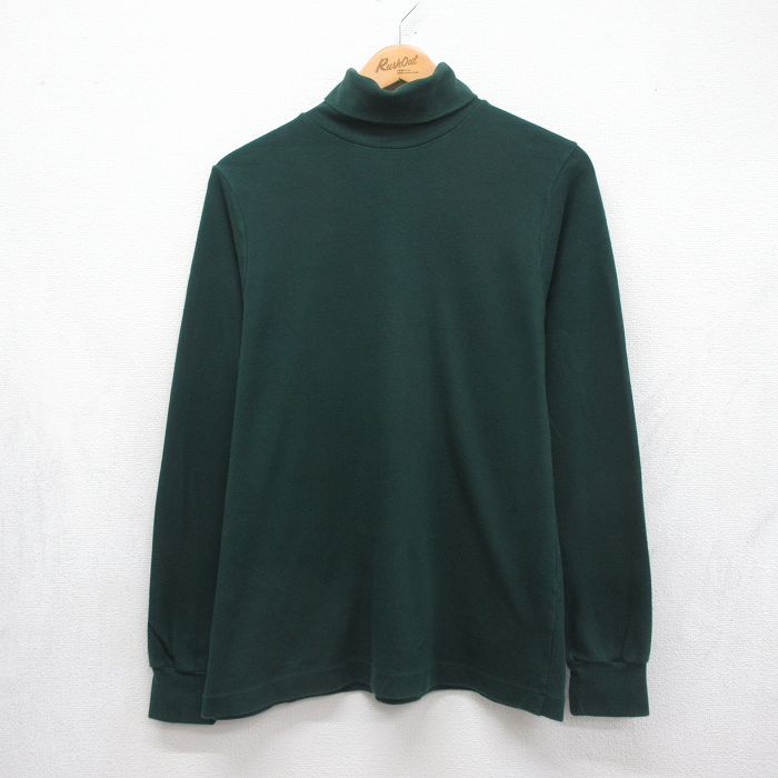80s 長袖Tシャツ グリーン メンズL相当 | 古着