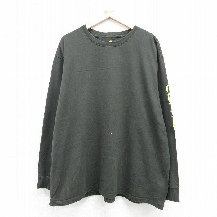 カーハート 長袖Tシャツ カーキ メンズXL相当 | 古着