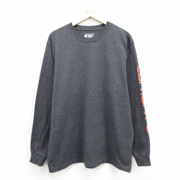 カーハート 長袖Tシャツ 霜降り グレー メンズXL相当 | 古着