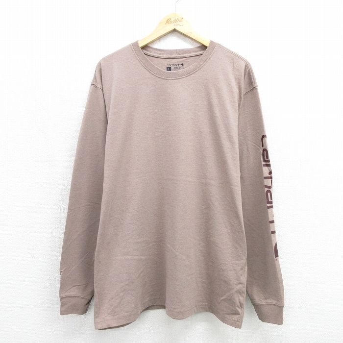 カーハート 長袖Tシャツ ベージュ メンズXL相当 | 古着