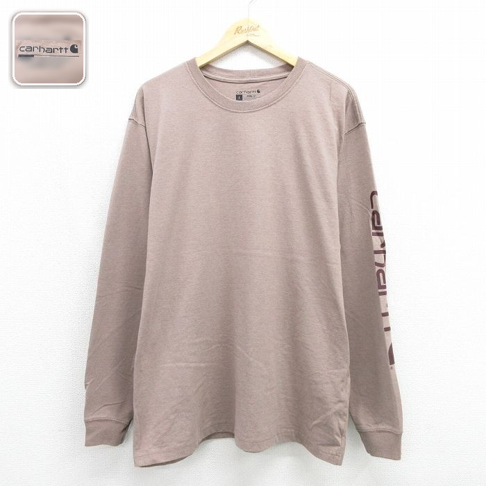 カーハート 長袖Tシャツ ベージュ メンズXL相当 | 古着