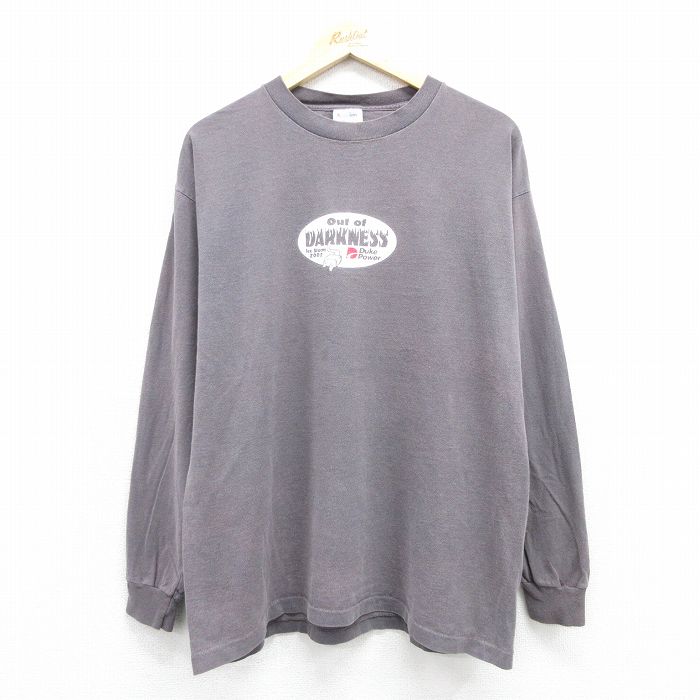 90s 長袖Tシャツ DARKNESS グレー メンズXL相当 | 古着
