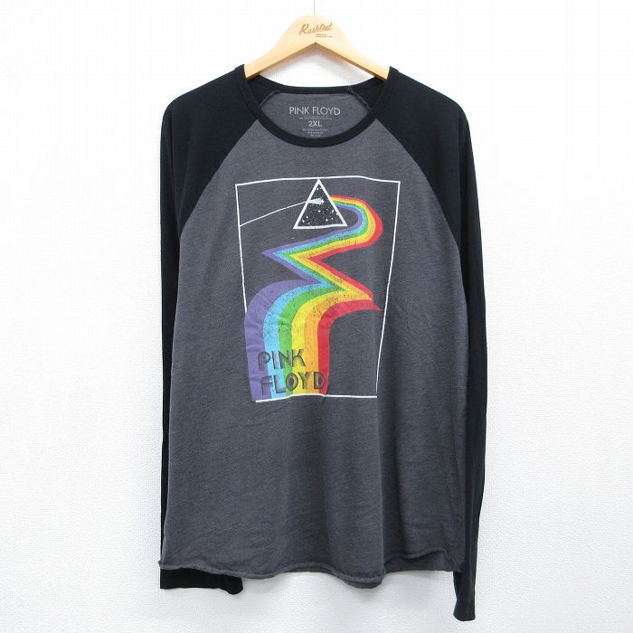 ピンクフロイド 長袖ラグランTシャツ グレー メンズXL相当 | 古着