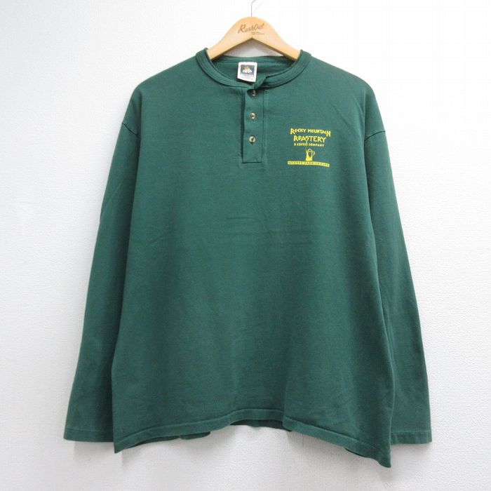 古着通販 XL☆古着 長袖 ビンテージ Tシャツ メンズ 90年代 90s ROCKY