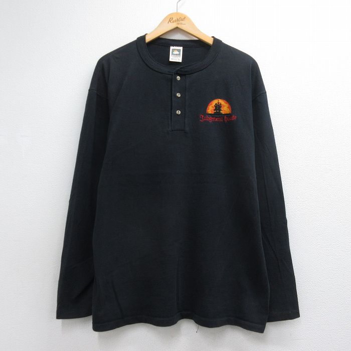 90s 長袖Tシャツ Judgment house ブラック メンズXL相当 | 古着