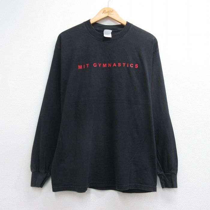 00s 長袖Tシャツ MIT GYMNASTICS ブラック メンズL相当 | 古着