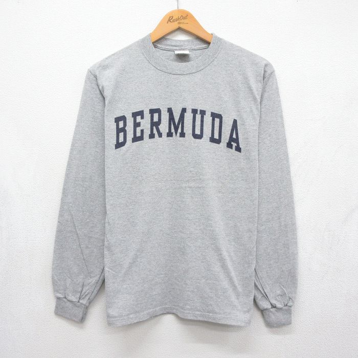 00s 長袖Tシャツ BERMUDA グレー メンズM相当 | 古着