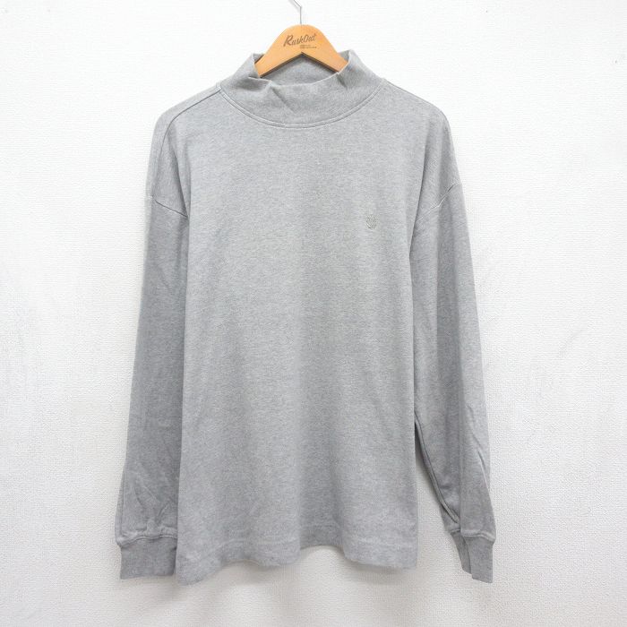 ノーティカ 90s 長袖Tシャツ ワンポイントロゴ グレー メンズXL相当 | 古着