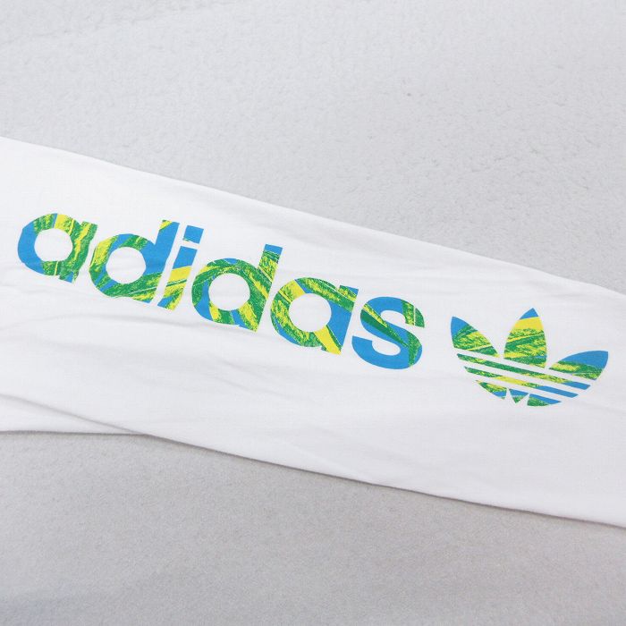 古着通販 L☆古着 アディダス adidas 長袖 Tシャツ メンズ ビッグロゴ