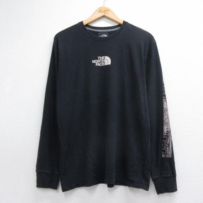 ノースフェイス 長袖Tシャツ ブラック メンズL相当 | 古着