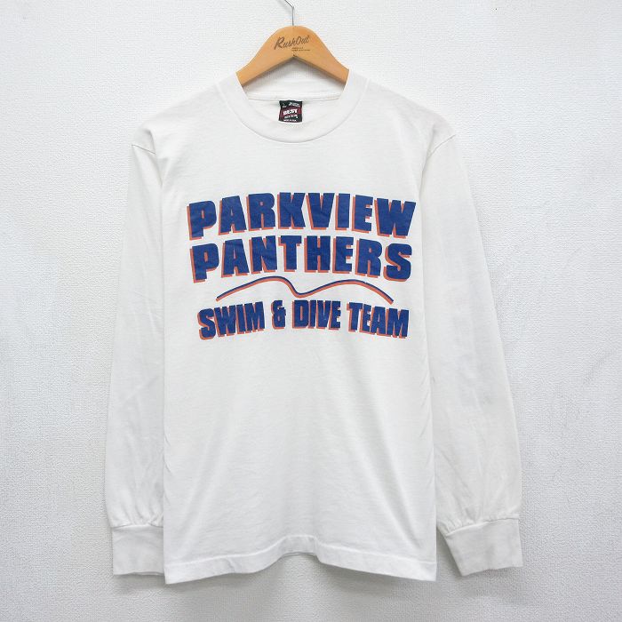 フルーツオブザルーム 90s 長袖Tシャツ パークビュー ホワイト メンズL相当 | 古着