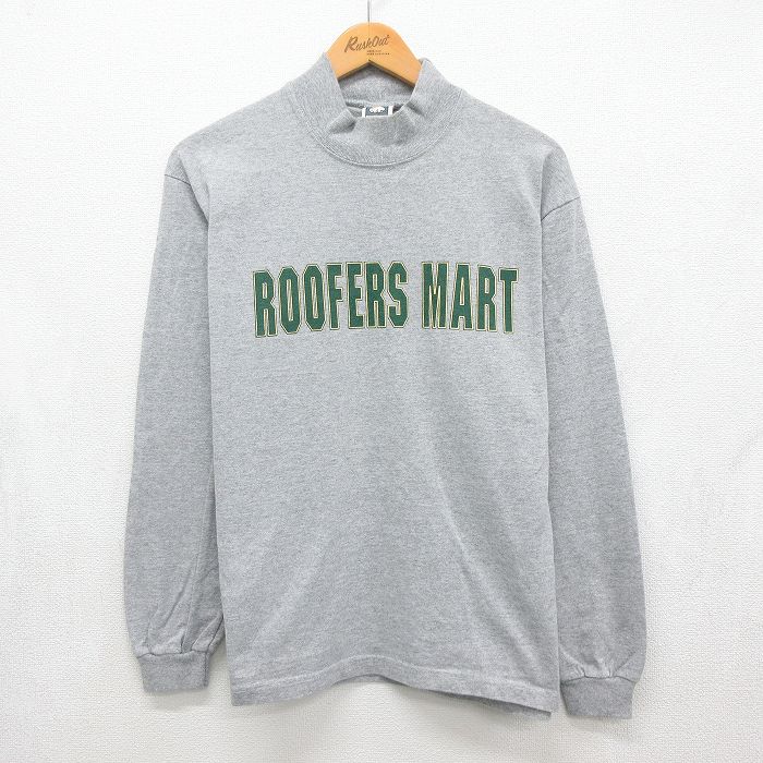 00s 長袖Tシャツ ROOFERSモックネック グレー メンズM相当 | 古着