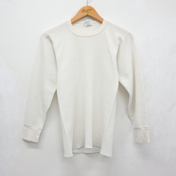 古着通販 M☆古着 長袖 ビンテージ サーマル Tシャツ メンズ 90年代