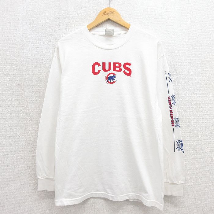 リー 00s 長袖Tシャツ シカゴカブス ホワイト メンズL相当 | 古着
