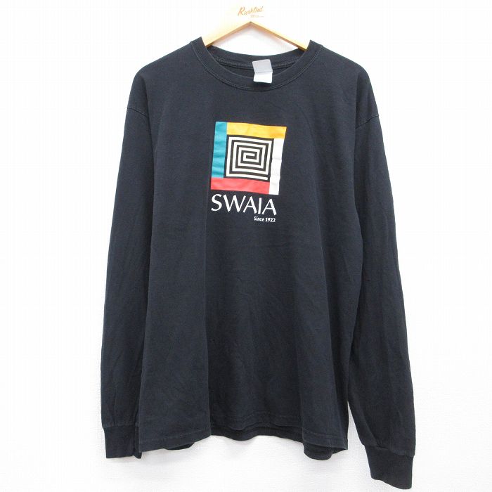 00s 長袖Tシャツ SWAIA ブラック メンズXL相当 | 古着