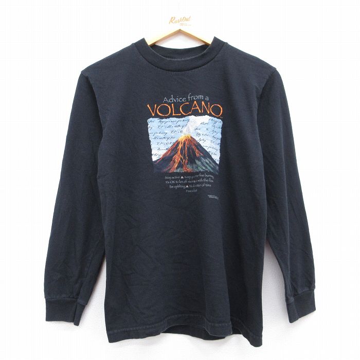 00s 長袖Tシャツ VOLCONO ブラック メンズS相当 | 古着