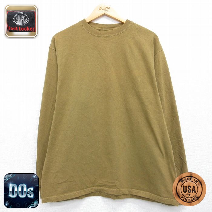 00s 長袖Tシャツ ブラウン メンズXL相当 | 古着