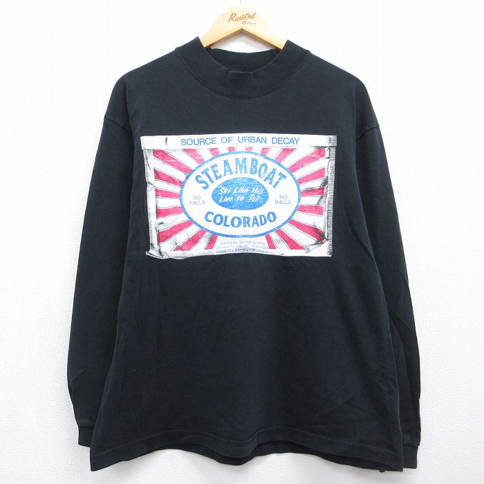 90s 長袖Tシャツ コロラド ブラック メンズL相当 | 古着