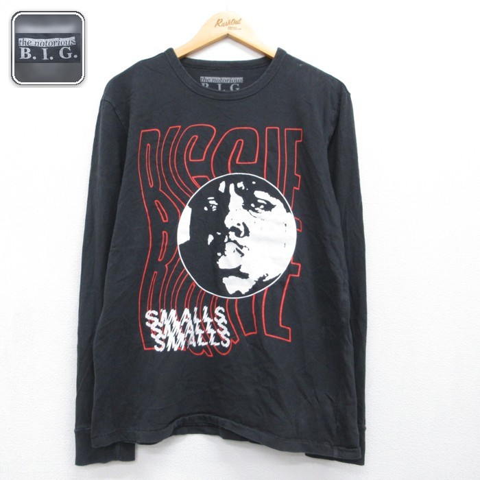 Notorious BIG 長袖Tシャツ ヒップホップ ブラック メンズL相当 | 古着