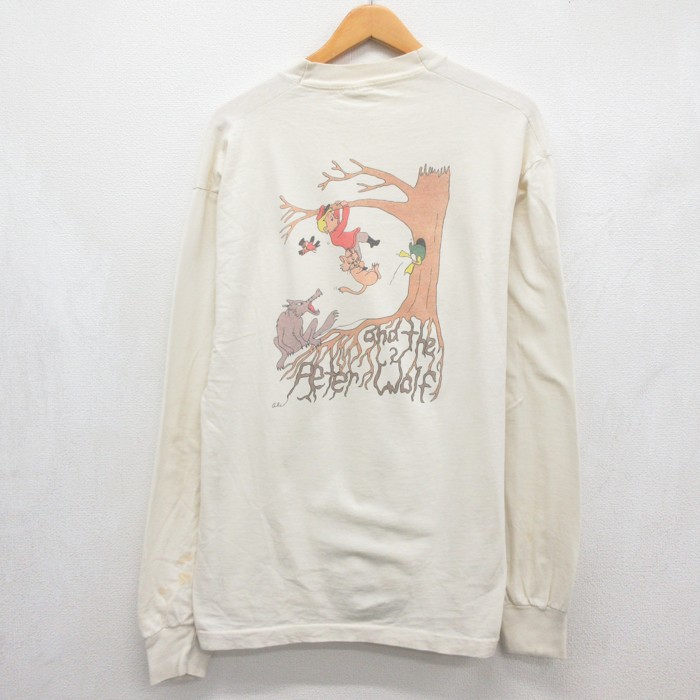 フルーツオブザルーム 90s 長袖Tシャツ ベージュ メンズXL相当 | 古着
