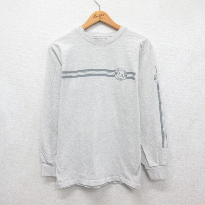 Cotton Exchange 90s 長袖Tシャツ ホテル グレー メンズM相当 | 古着