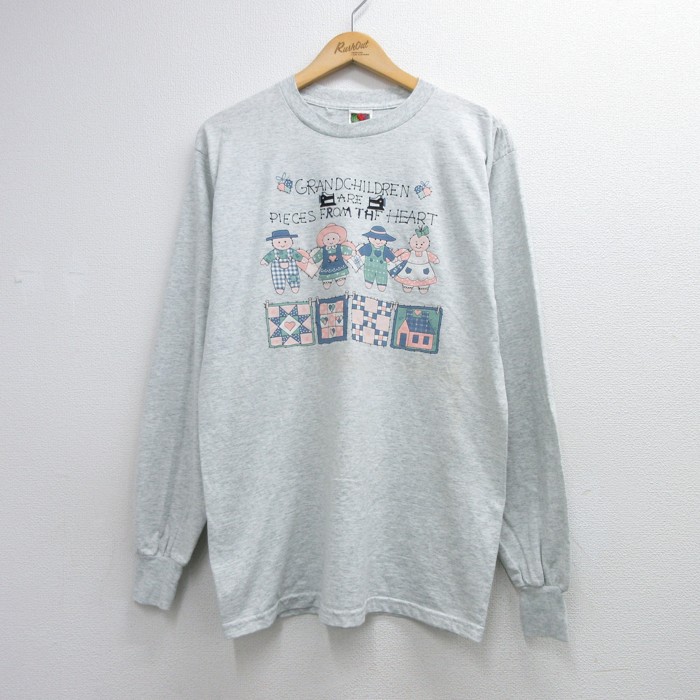 フルーツオブザルーム 00s 長袖Tシャツ GRAND CHILDREN グレー メンズL相当 | 古着