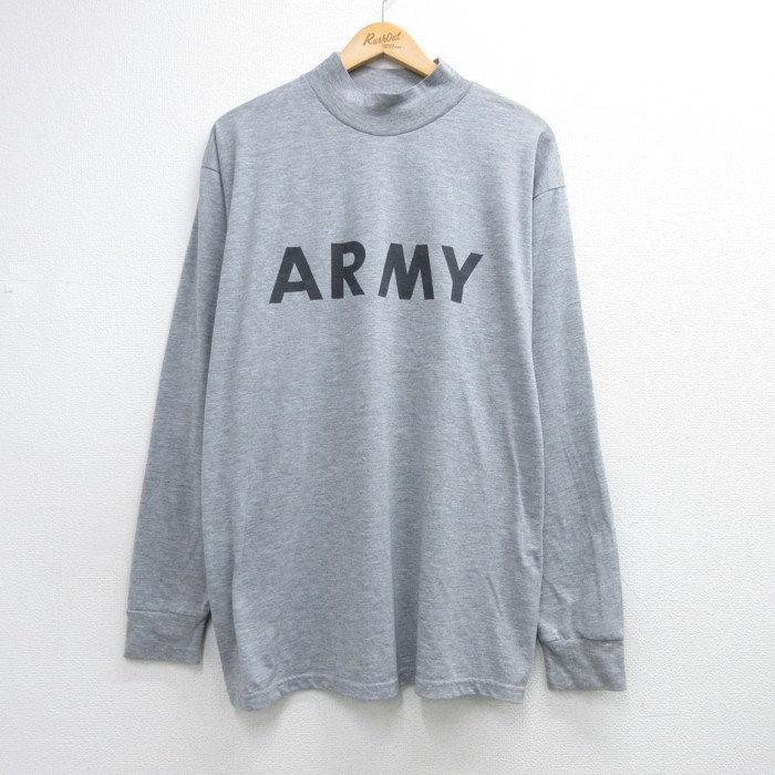 90s 長袖Tシャツ USアーミーIPFU グレー メンズXL相当 | 古着