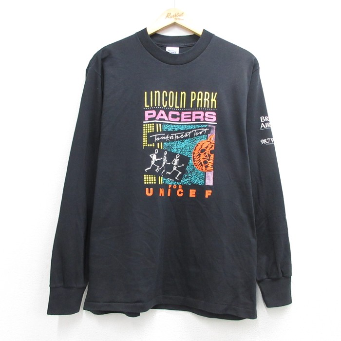 Murina's Best 90s 長袖Tシャツ UNICEFハロウィン ブラック メンズL相当 | 古着