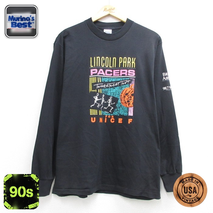 古着通販 L☆古着 Murina's Best 長袖 Tシャツ メンズ 90年代 90s