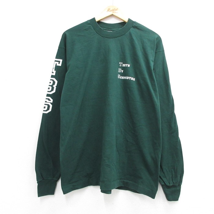 フルーツオブザルーム 90s 長袖Tシャツ グリーン メンズXL相当 | 古着