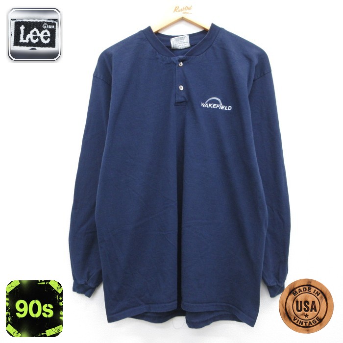 古着通販 XL☆古着 リー Lee 長袖 ビンテージ Tシャツ メンズ 90年代