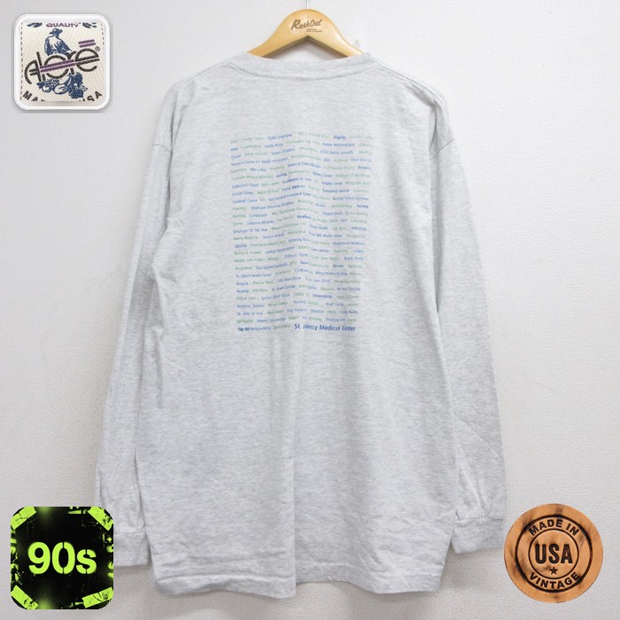 90s 長袖Tシャツ Top100 グレー メンズXL相当 | 古着