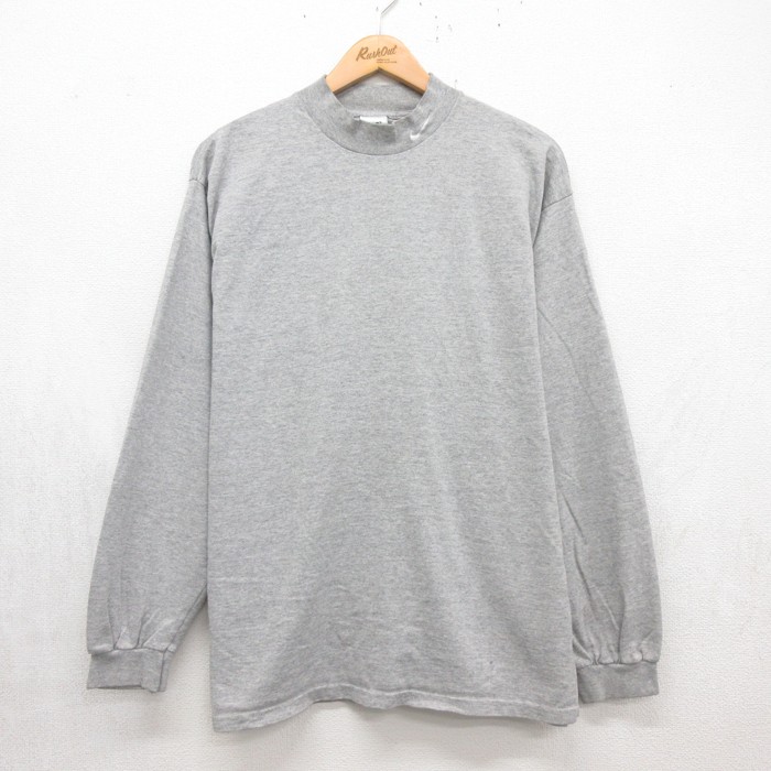 古着通販 L☆古着 ナイキ NIKE 長袖 Tシャツ メンズ 90年代 90s モック