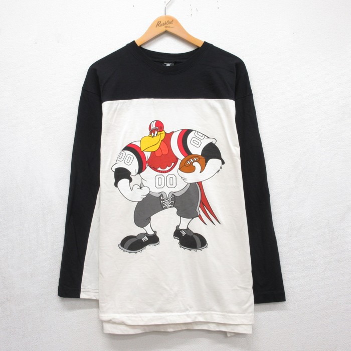 WB Studio 90s 長袖Tシャツ ルーニーテューンズ フォグホーンレグホーン ホワイト メンズXL相当 | 古着