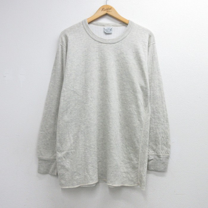 古着通販 L☆古着 SKYR 長袖 Tシャツ メンズ 90年代 90s 無地