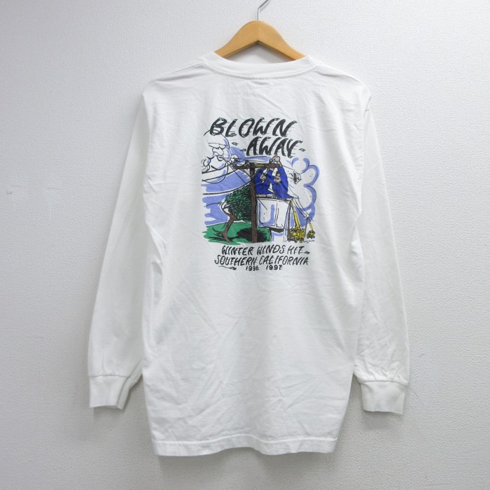 古着通販 L☆古着 Murina 長袖 ビンテージ Tシャツ メンズ 90年代 90s