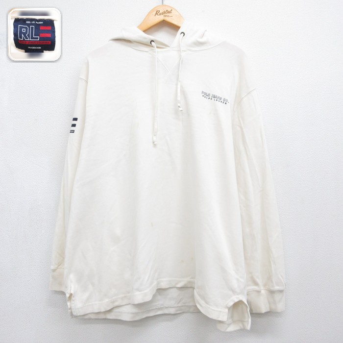 ラルフローレン 長袖Tシャツ ホワイト メンズXL相当 | 古着