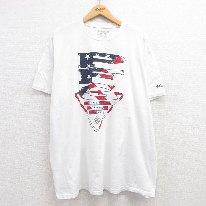 コロンビア PFG 半袖Tシャツ ホワイト XL | 古着