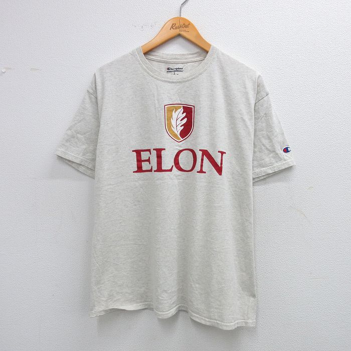 チャンピオン 半袖Tシャツ ELON グレー L | 古着