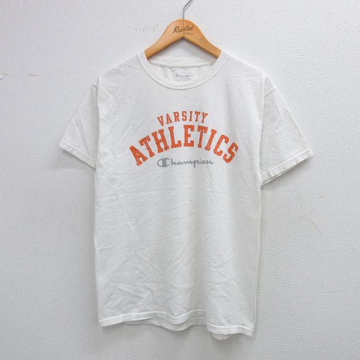チャンピオン 半袖Tシャツ VARSITY ホワイト M | 古着