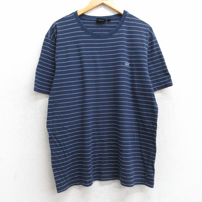 バンズ 半袖Tシャツ ワンポイントロゴ ネイビー XL | 古着