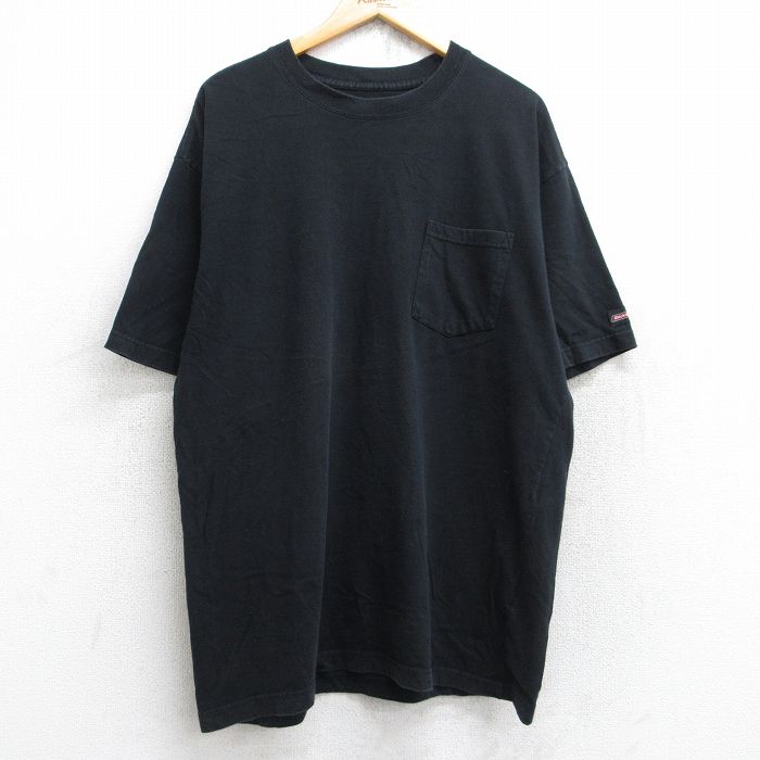ディッキーズ 半袖Tシャツ 胸ポケット ブラック XL | 古着