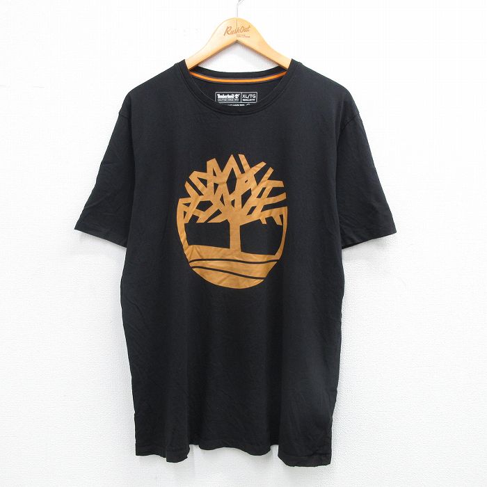 ティンバーランド 半袖Tシャツ ビッグロゴ ブラック XL | 古着